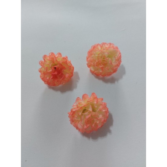 Головка гвоздики 3 см цв. персиковый, цена за 1 шт